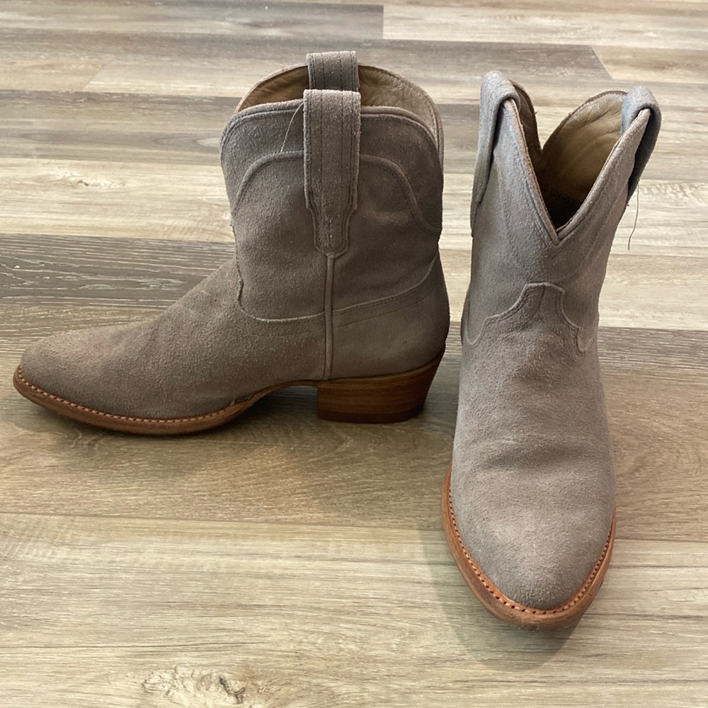 Tecovas Suede Short Cowgirl Boots